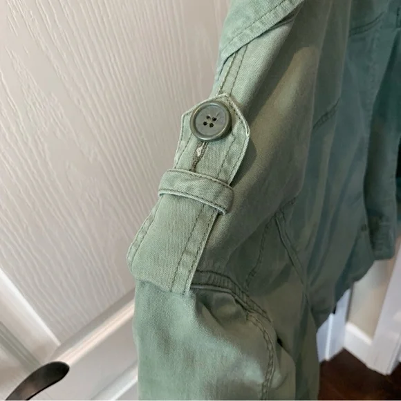 CAbi Green Sargent Military Jacket Style 326 Medium - Picture 9 of 16